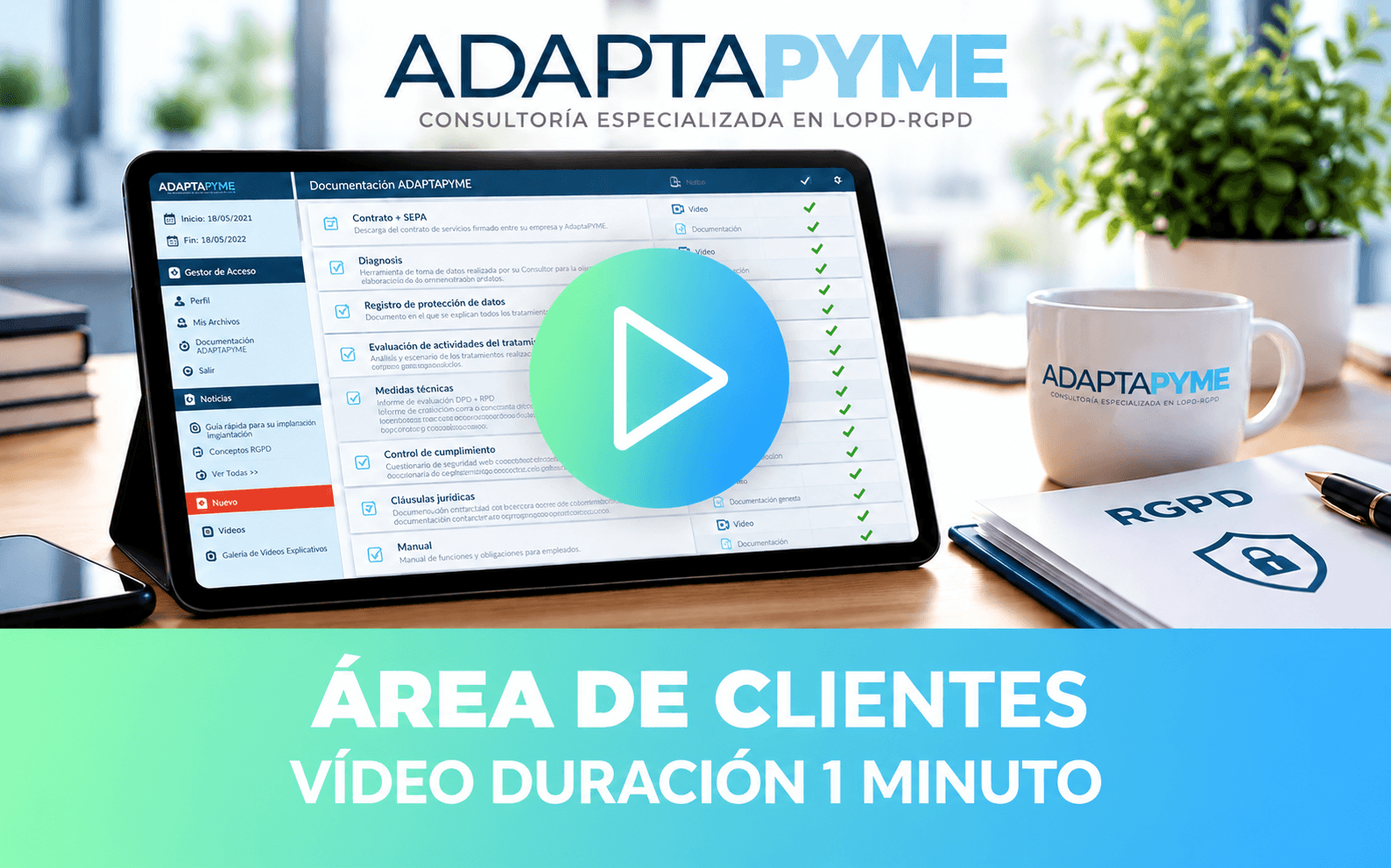 Fragmento de vídeo del Área de Clientes